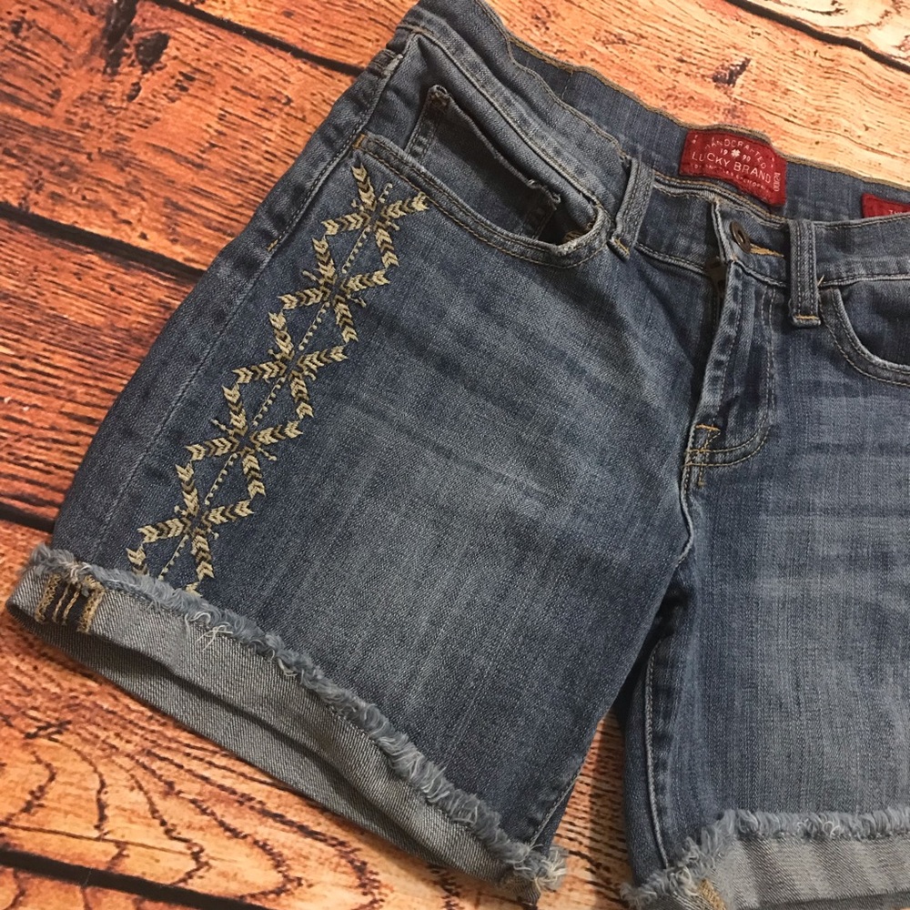 Lucky Band jean shorts size 24 - Picture 3 of 6